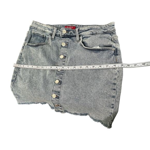 Guess Joanna's MR Mini Skirt in Indigo Acid, size large - Picture 3 of 6